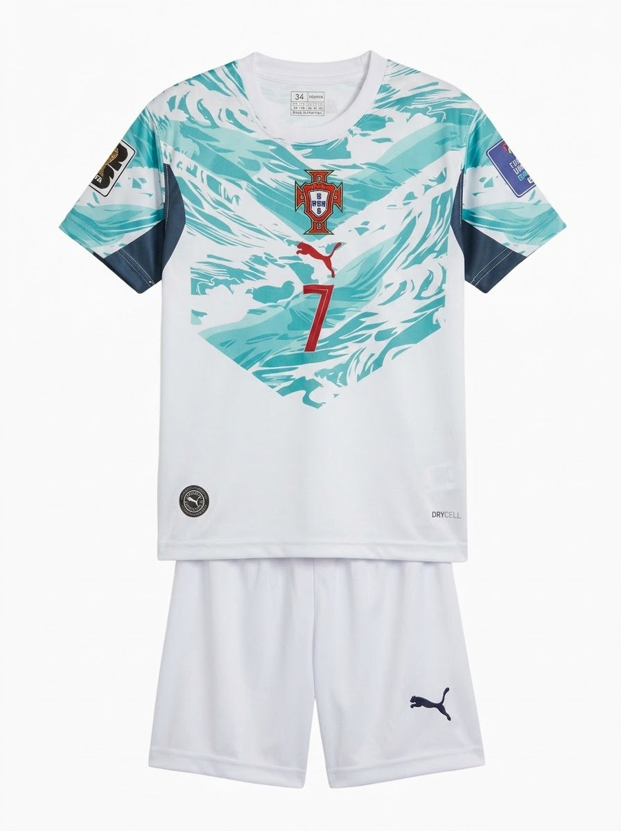 Portugal Away Kids Jersey (Ronaldo 7)